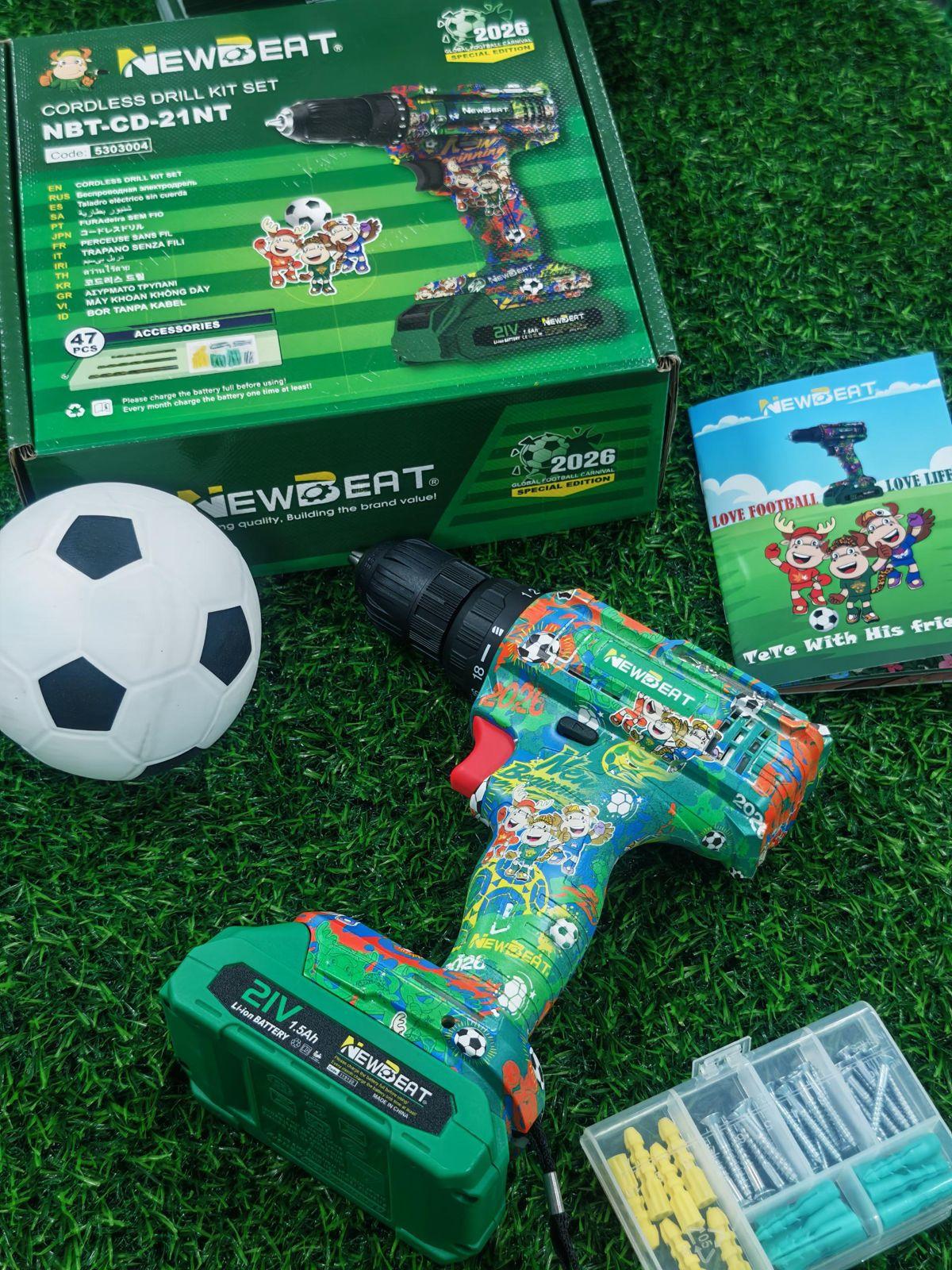 უსადენო ბურღი NEWBEAT (World Cup Special) NBT-CD-21NT